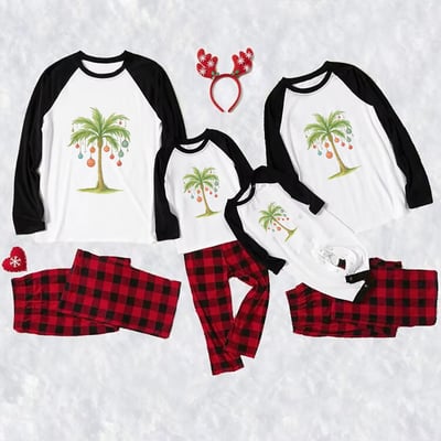 Christmas Palm Tree Family Matching Pajamas