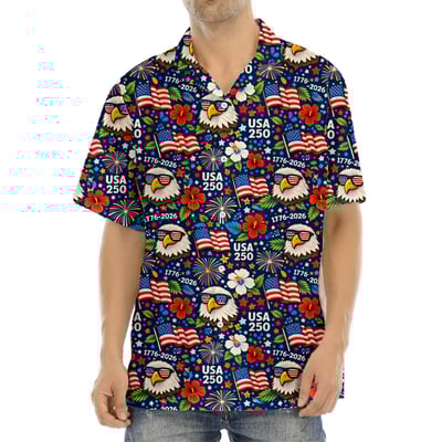Men’s USA 250th Anniversary Hawaiian Shirt