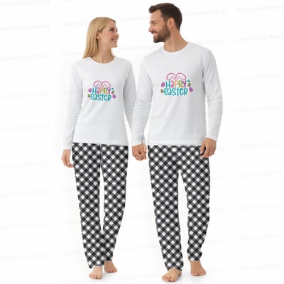 Happy Easter Matching Family and Dog Pajamas