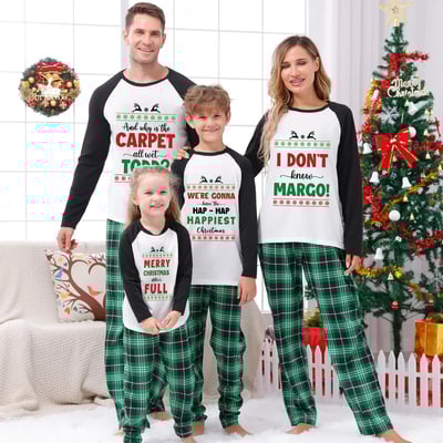 Christmas Vacation Family Matching Pajamas Plaid Set