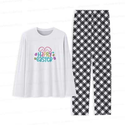 Happy Easter Matching Family and Dog Pajamas