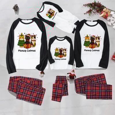 Meowy Catmas Christmas Matching Family Pajamas