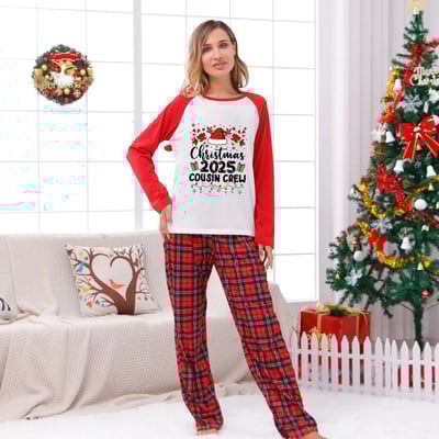 Holiday Cousin Crew 2025 Christmas Matching Family Pajamas