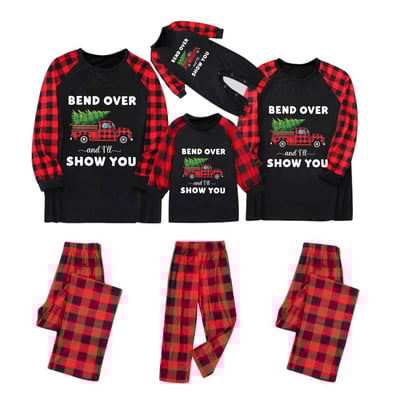 Christmas Vacation Family Matching Pajamas Bend Over Red Plaid