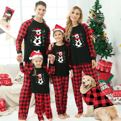 Soccer Snowman Family Christmas Pajamas