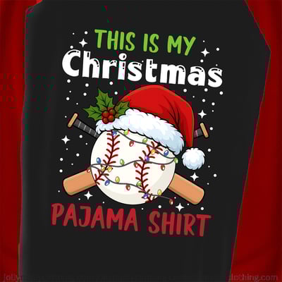 This Is My Christmas Baseball Pajama Family Matching PJs