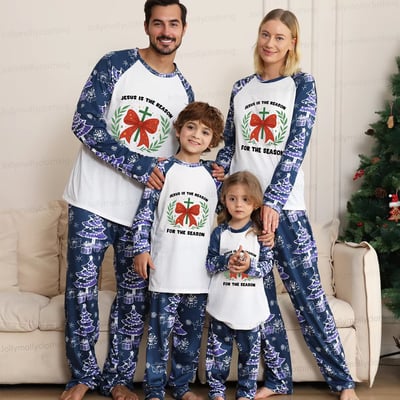 Jesus Is the Reason for the Season Family Matching Christmas Pajama Set