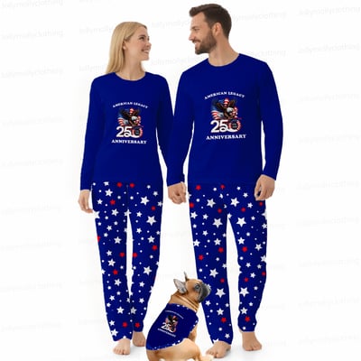 American Legacy 250th Anniversary Matching Family Pajamas Patriotic Stars