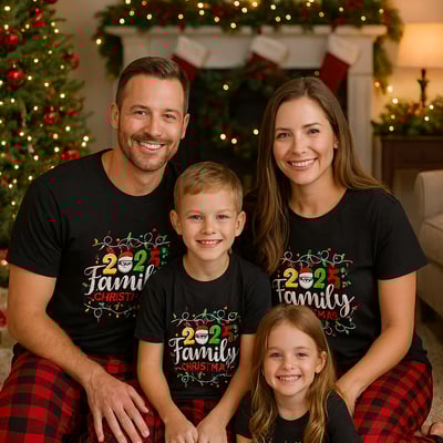 2025 Family Christmas Short Sleeve Matching Pajama Set