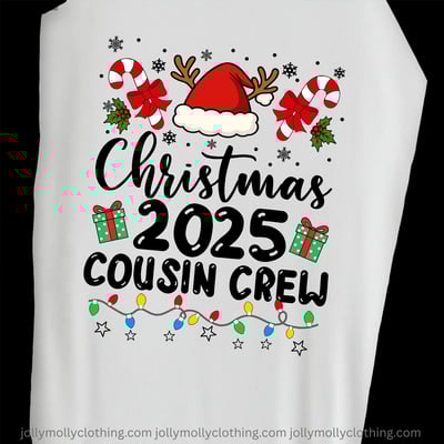 Cousin Crew 2025 Christmas Pajamas for Family Red Plaid Matching Outfits