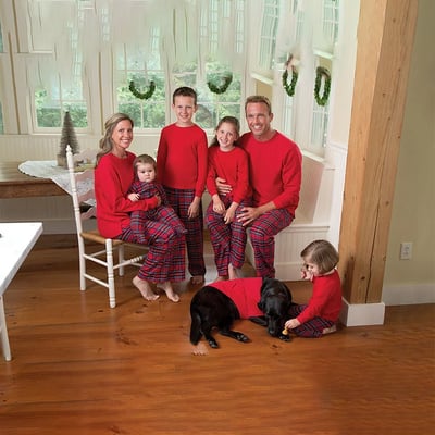 Classic Red Plaid Christmas Family Matching Pajamas Set