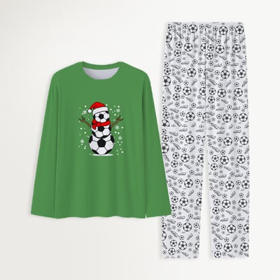 Festive Soccer Matching Family Christmas Pajamas